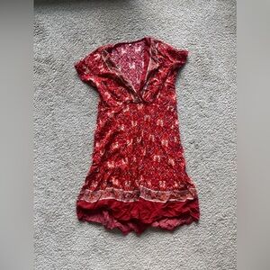 Summer short red dress size XS ***Note:No return